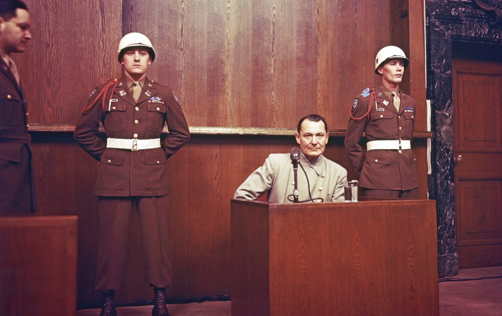 Токийсий военный трибунал... Фашист-изверг Герман Геринг на суде Нюрнбергского трибунала - Nuremberg, Germany - Hermann Goering at Nuremberg Trial.