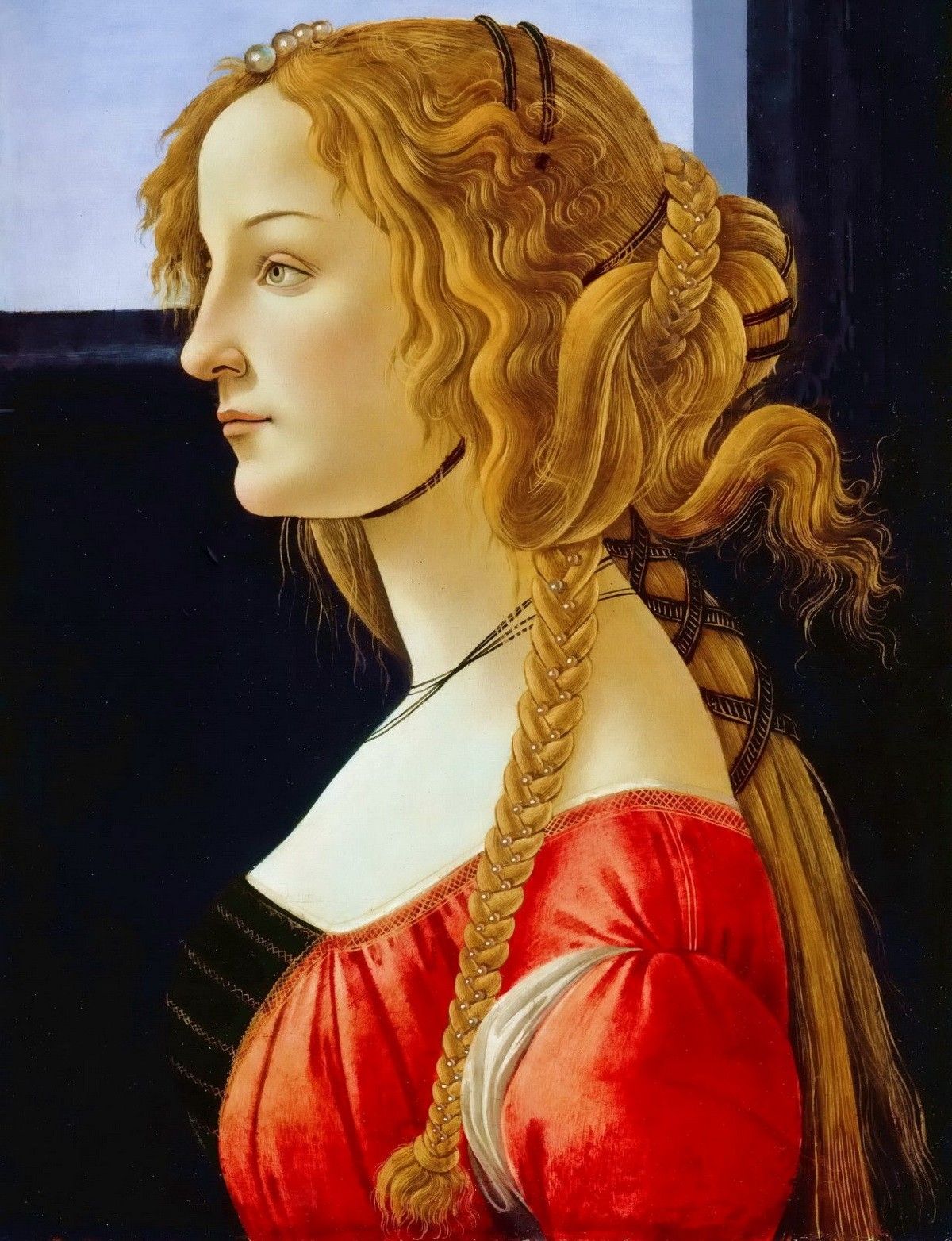 «Портрет молодой женщины» — картина живописца тосканской школы Сандро Боттичелли, написанная в 1476-1480 гг. Авторство Боттичелли предположительно. Картина хранится в Берлинской галерее. В модели предполагают Симонетту Веспуччи, или же мать или жену Лоренцо Великолепного. Портрет происходит из дворца Медичи и имеет наибольшие основания считаться картиной, описанной Вазари…